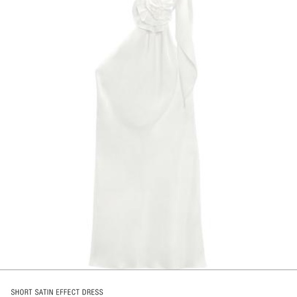 zara white satin dress Zara White satin Corset Dress with chains